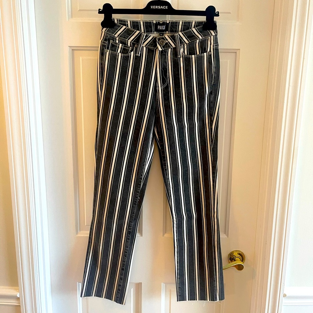 Paige Striped Straight Cut Denim (26)